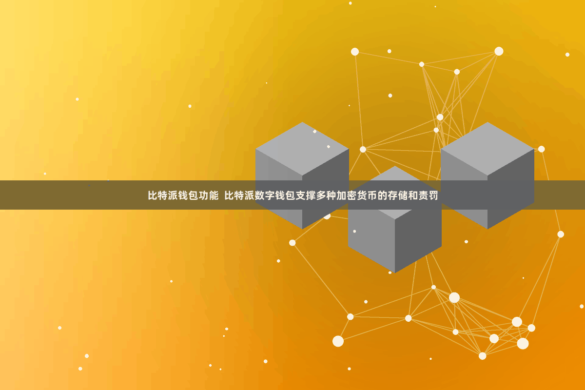 比特派钱包功能  比特派数字钱包支撑多种加密货币的存储和责罚